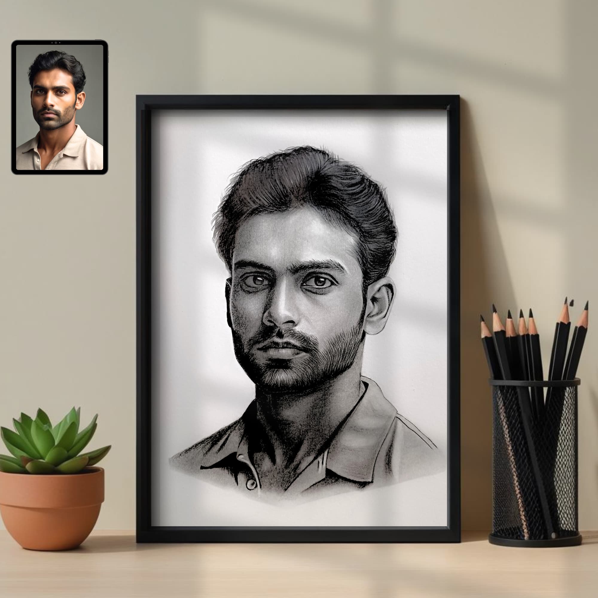 Handmade Graphite Pencil Sketch - Image 2